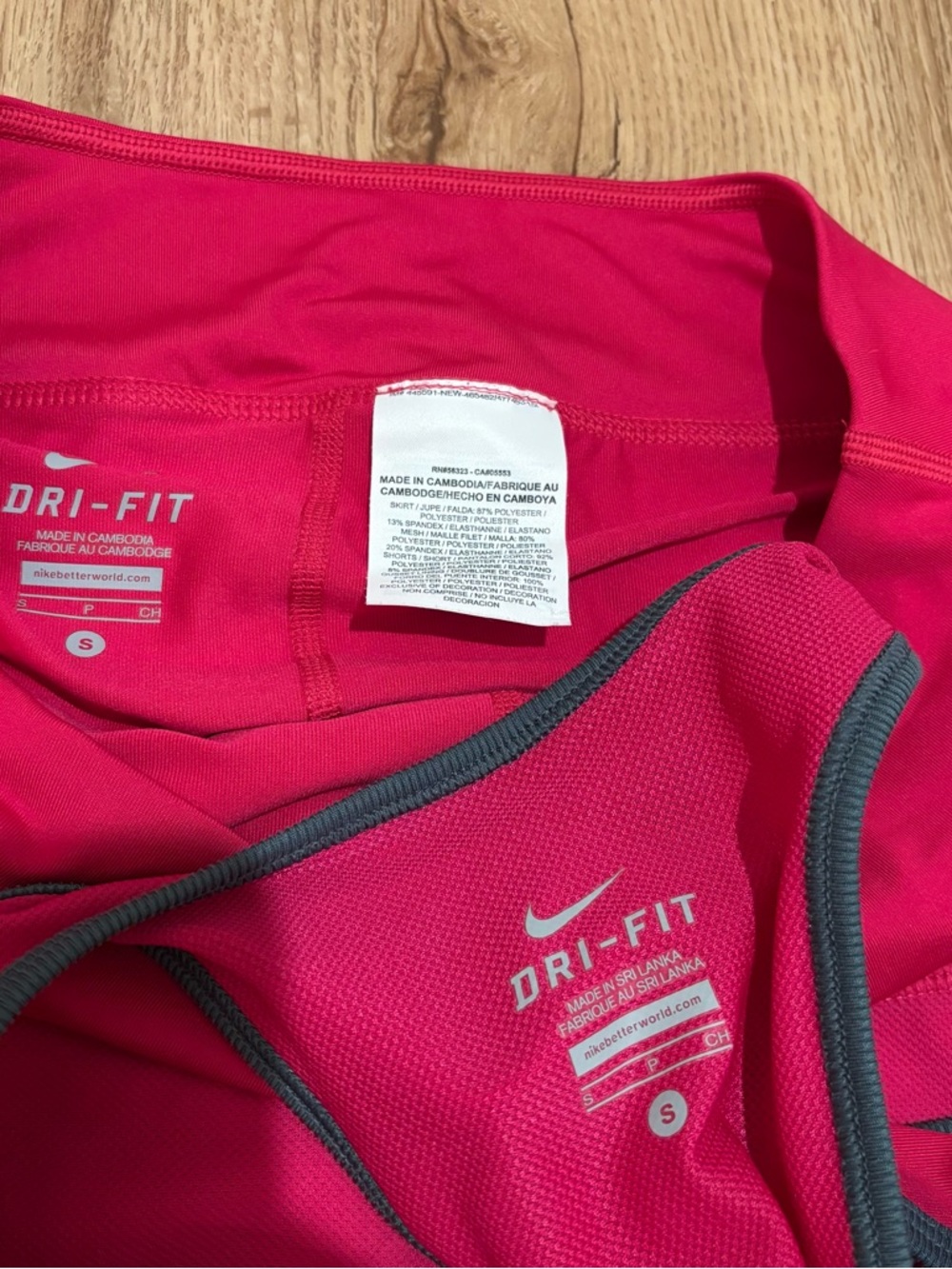 Nike magenta Dri-FIT Racerback Tank top & Tennis Skirt skort set women’s small s - Picture 9 of 9